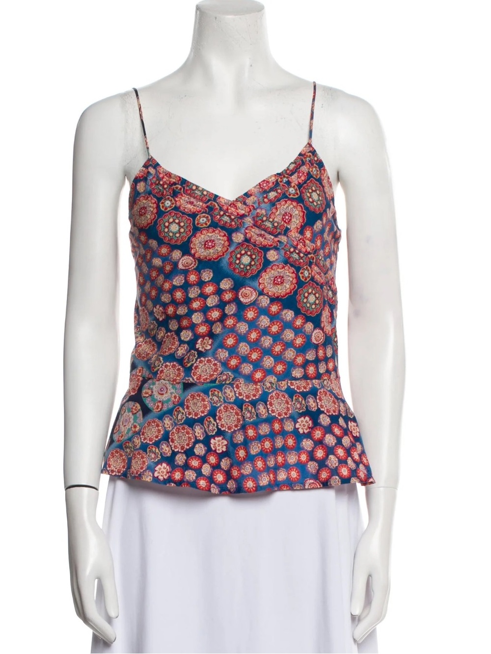Marc Jacobs Navy Floral V-Neck Camisole